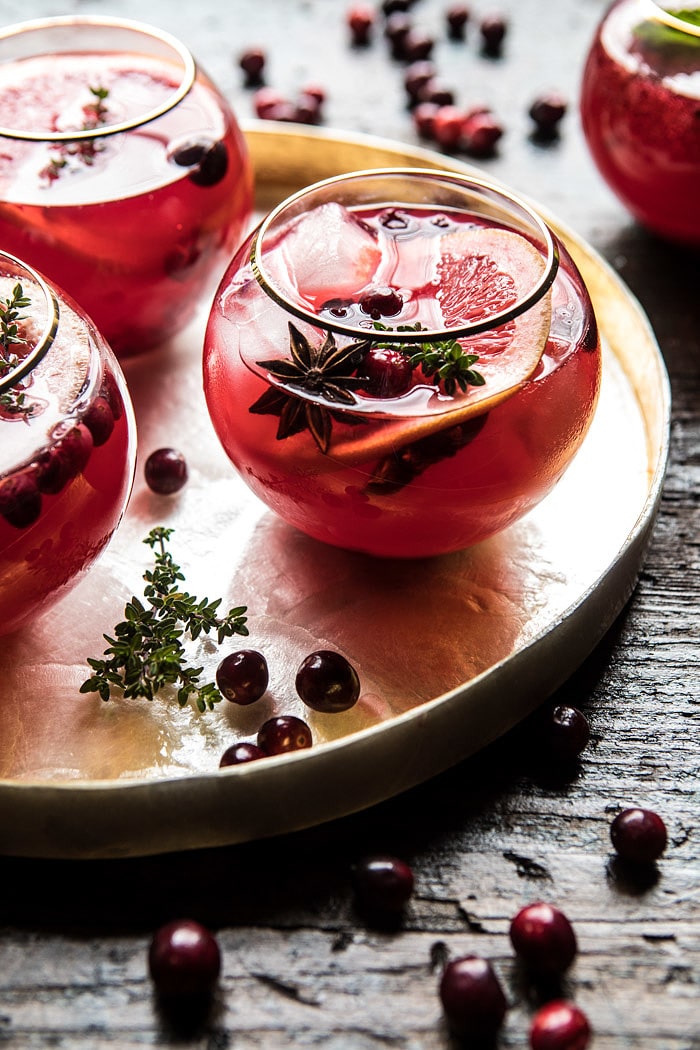 Cranberry Thyme Spritz | halfbakedharvest.com @hbharvest