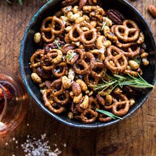 Sweet 'n' Savory Roasted Nuts and Pretzels.