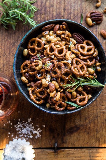 Sweet ‘n’ Savory Roasted Nuts and Pretzels.