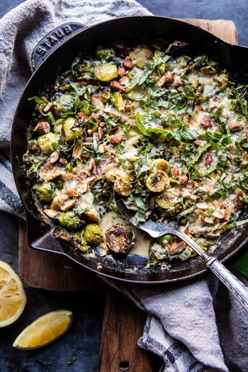 Lemony Fried Brussels Sprouts.