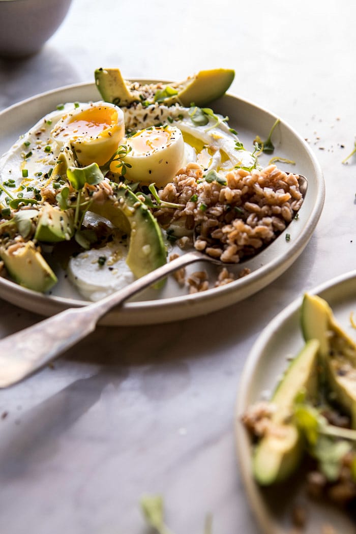 The Best Everything Spice Egg Avocado Yogurt Bowl | halfbakedharvest.com @hbharvest #breakfast #healthy #avocado