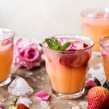 Minted Orange and Strawberry Coolers.