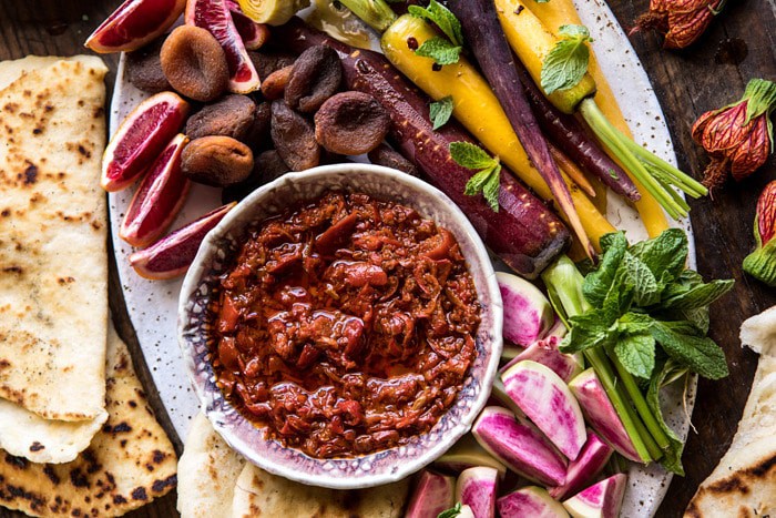 Moroccan Dip Platter | halfbakedharvest.com #spring #easter #recipes #healthy #appetizer