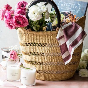 Mother's Day Oatmeal Chocolate Chip Cookie Cookbook Gift Basket | halfbakedharvest.com #mothersday #crafts