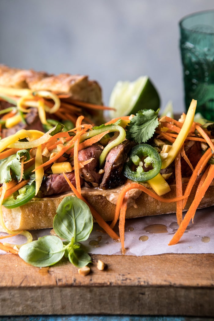 Thai Basil Steak Sandwich | halfbakedharvest.com #Thai #recipes #easy