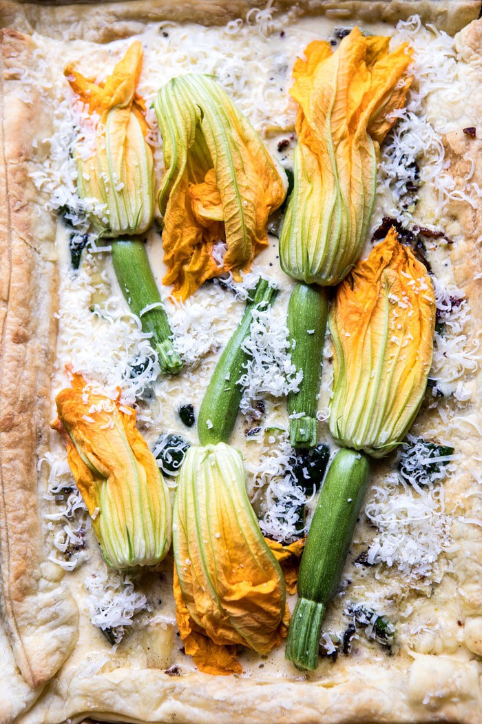 Zucchini, Bacon, and Pecorino Tart | halfbakedhavrest.com #zucchini #spring #summer #brunch