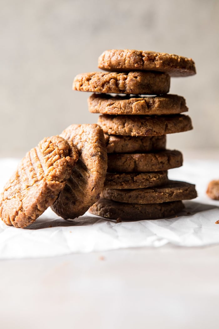 Peanut Cookies stacked 