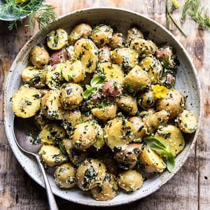 The Best Herby Potato Salad | halfbakedharvest.com #summer #easyrecipe #vegan #potatoes