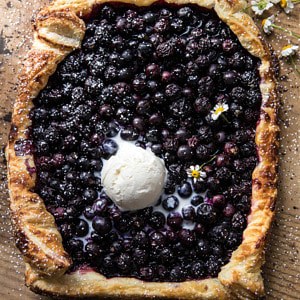 Blueberry Ricotta Chamomile Galette | halfbakedharvest.com #blueberries #summer #easyrecipes