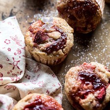 Honey Strawberry Muffins.