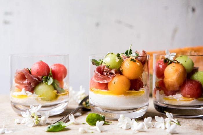 Melon Caprese Salad | halfbakedharvest.com #summerrecipes #caprese #healthy #buratta