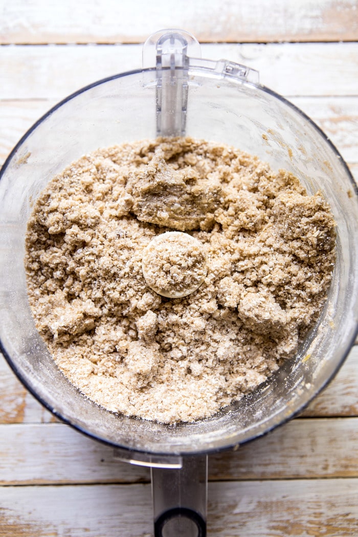 overhead photo of crumb mix