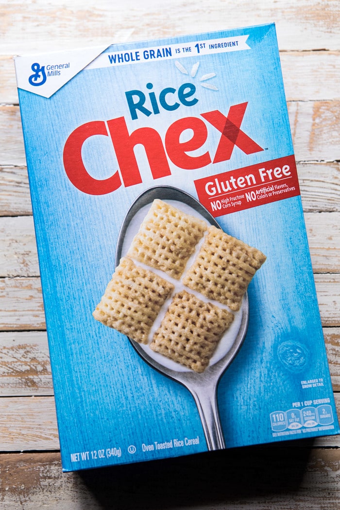 photo of chex cereal box