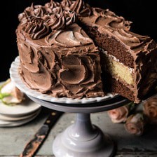 Better Together Chocolate Vanilla Birthday Cake.