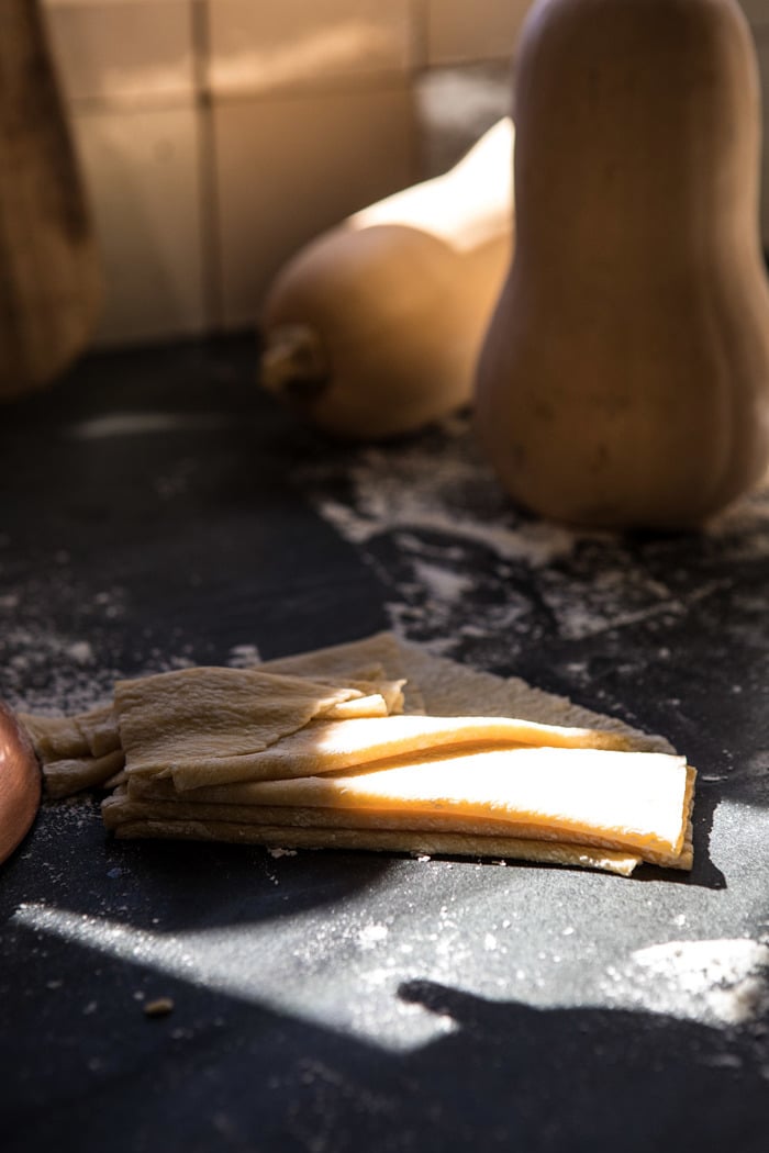 photo of fresh pasta sheet