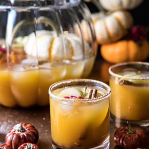 Pumpkin Patch Punch | halfbakedharvest.com #pumpkin #cocktails #punch #tahnksgiving #halloween
