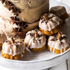 Chai Pumpkin Cake with Maple Browned Butter Frosting | halfbakedharvest.com #pumpkin #chai #fall #autumn #thanksgiving