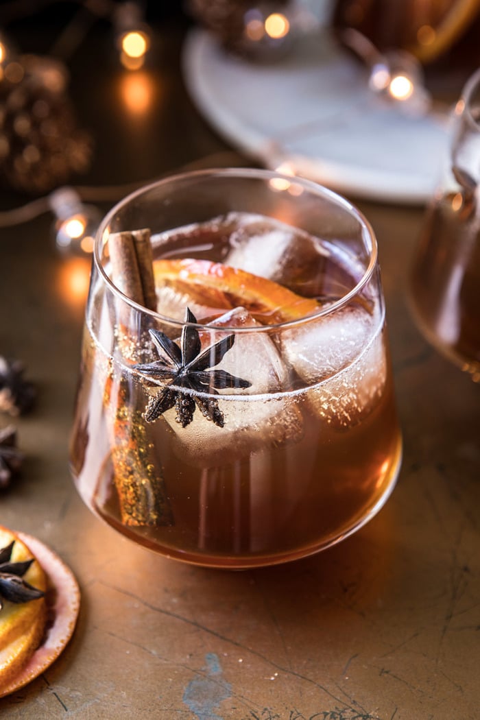 close up photo of Vanilla Chai Old Fashioned 