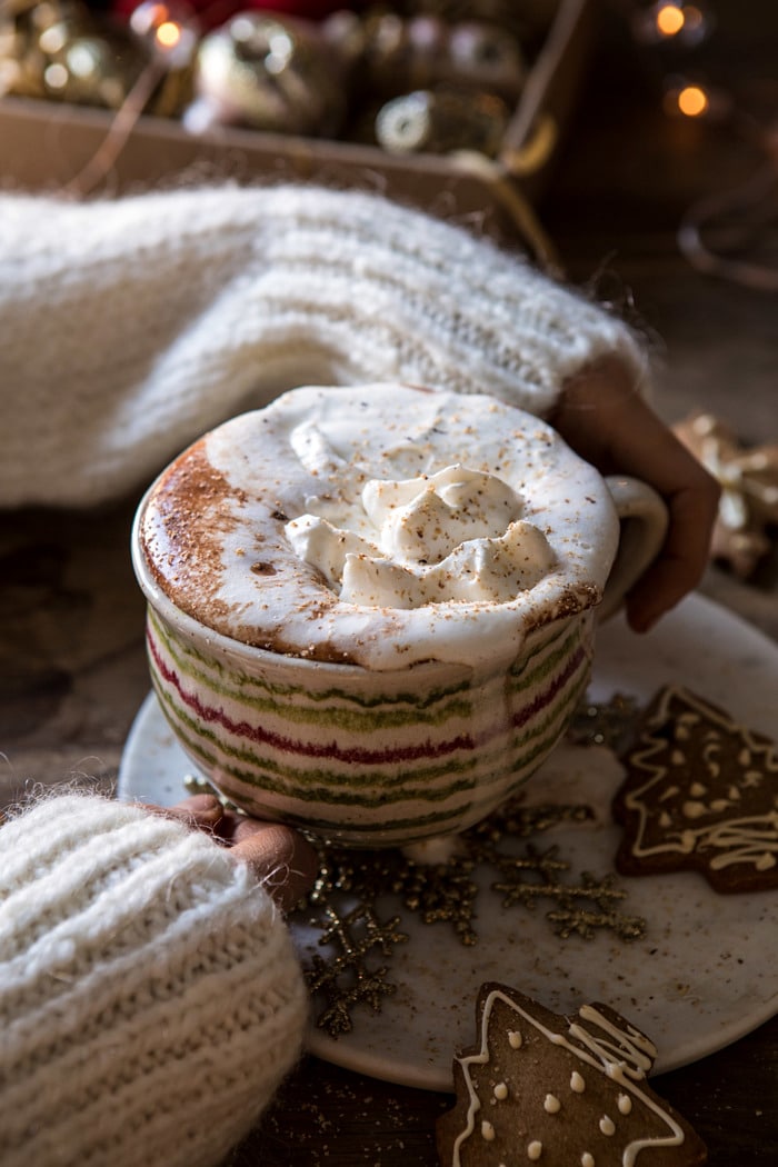 Vanilla Mocha Hot Cocoa | halfbakedharvest.com #hotchocolate #hotcocoa #chocolate #christmas #easyrecipes