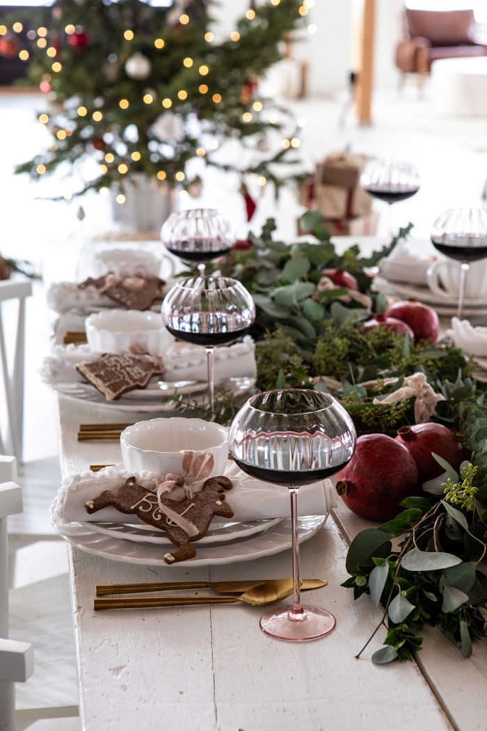 An Easy Christmas Tablescape | halfbakedharvest.com #christmas #tablescape #holiday #dinner