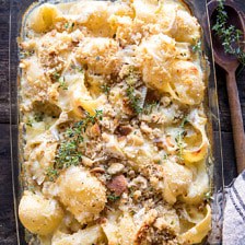 Baked Brie Mac and Cheese | halfbakedharvest.com #macandcheese #brie #pasta