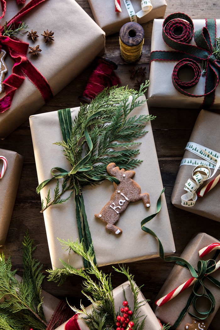 Christmas Gift Wrapping Ideas | halfbakedharvest.com #holiday #DIY #crafts #christmas