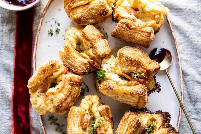 Easy Cheese and Prosciutto Croissants | halfbakedharvest.com #quick #simple #Christmas #holiday #brunch #breakfast #appetizer