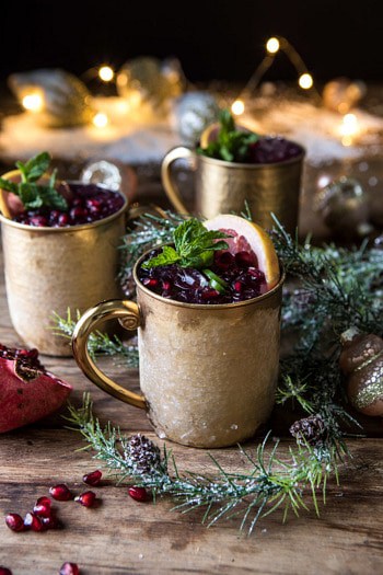 Spicy Pomegranate Moscow Mule.