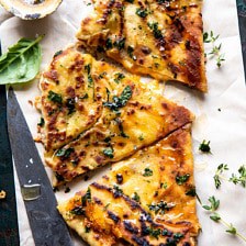 Garlic Naan Grilled Cheese | halfbakedharvest.com #naan #grilledcheese #easyrecipes
