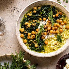 Herb and Chickpea Stew with Rice.