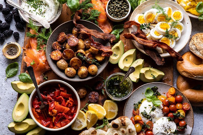 horizontal photo of Ultimate Spring Brunch Board