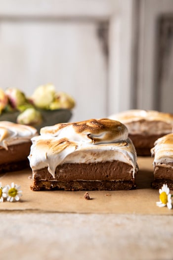 S’mores Chocolate Mousse Bars.