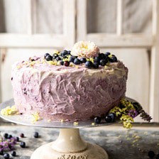 Bursting Blueberry Lemon Layer Cake.