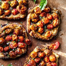 Caramelized Onion and Balsamic Tomato Tarts | halfbakedharvest.com #tomato #easyrecipes #tarts #everythingbagel #summer #summerrecipes