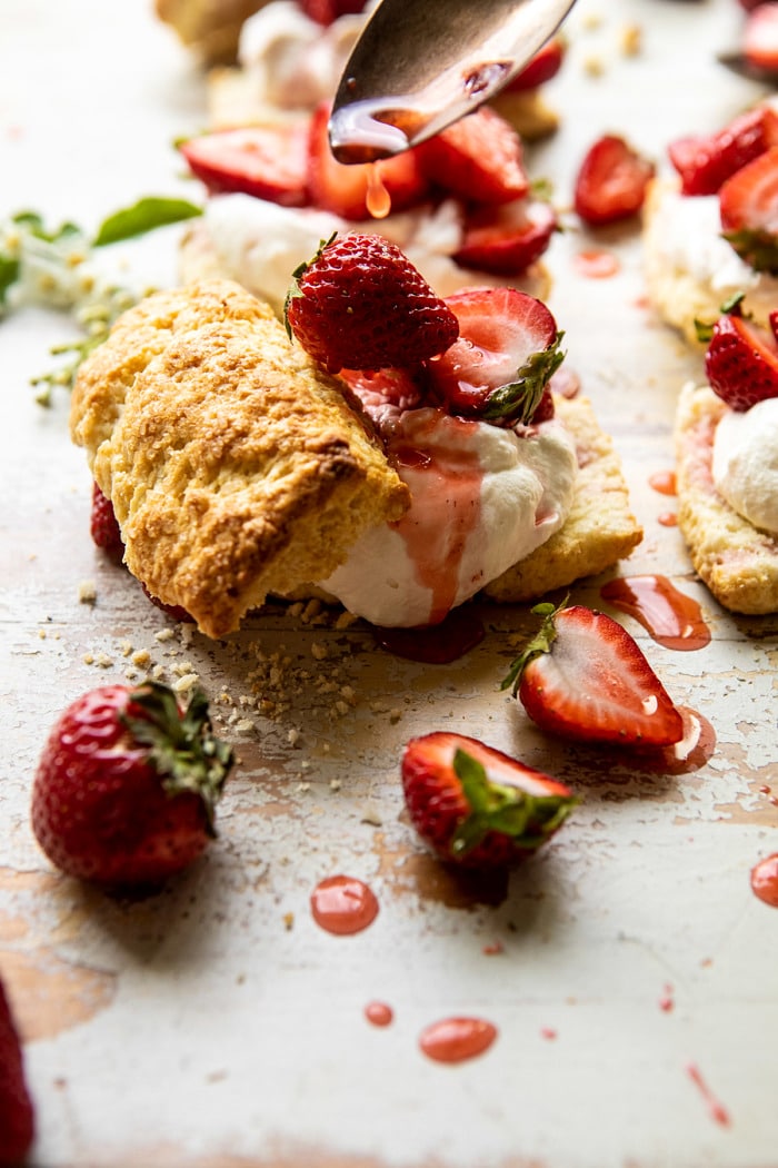 The Best Strawberry Shortcakes | halfbakedharvest.com #shortcakes #strawberries #summer #strawberry