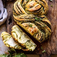 Swirled Garlic Herb Bread.
