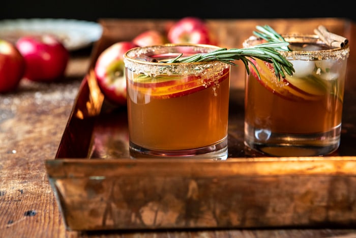 horizontal photo of Smoky Harvest Apple Cider Margarita