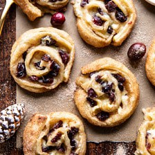 5 Ingredient Cranberry Brie Cinnamon Puff Pastry Swirls | halfbakedharvest.com #brie #cranberries #thanksgiving #christmas