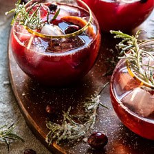 Cranberry Bourbon Sour | halfbakedharvest.com #bourbon #thanksgiving #cocktails #holiday #christmas