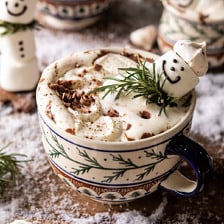 Creamy Coconut Hot Chocolate.