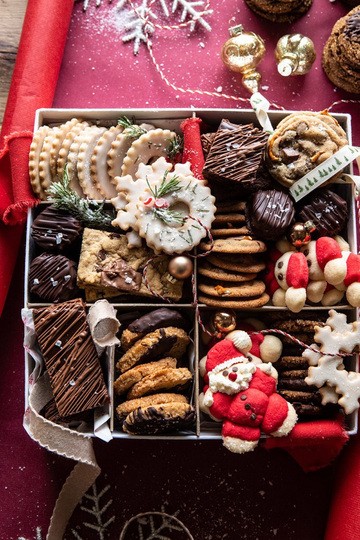 overhead photo of 2019 Holiday Cookie Box