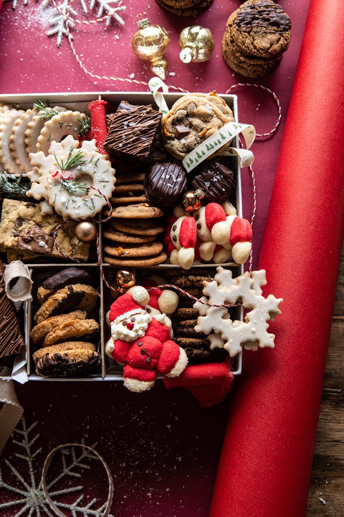 side angled photo of 2019 Holiday Cookie Box 