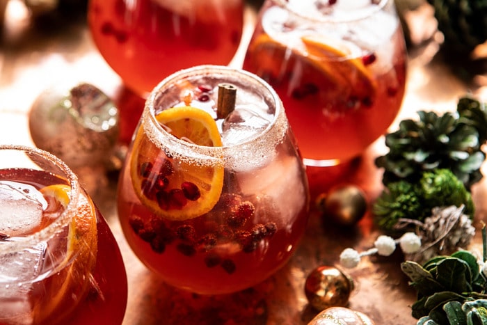 horizontal photo of Sparkling Christmas Party Punch 