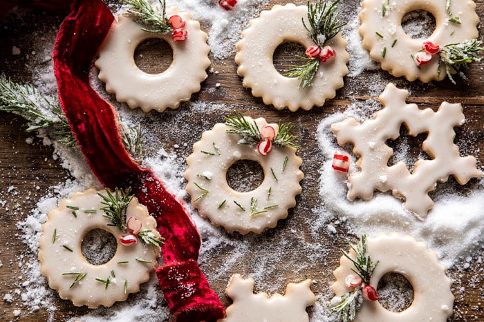 horizontal photo of Vanilla Wreath Cookies