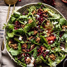 Winter Pomegranate Salad with Maple Candied Walnuts.