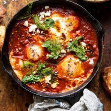 Eggs in Purgatory with Chile Butter and Feta.