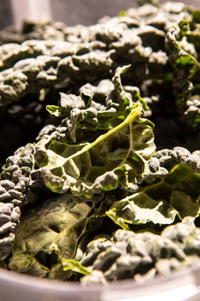 prep photo of raw kale