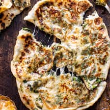 Cheesy Herb Stuffed Naan (with no yeast option).