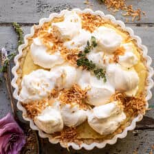 Lemon Sugar Coconut Cream Pie | halfbakedharvest.com