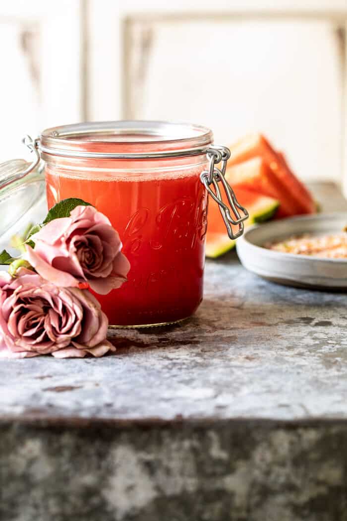 prep photo of Watermelon juice in jar